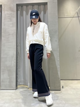 「NIKE（ナイキ）のアイテム（ジャケット/アウター）」を使った、YUKIさん（レディース・166cm・20代）の冬コーディネート