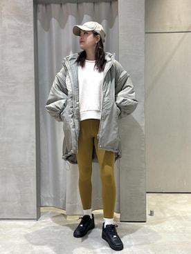 「NIKE（ナイキ）のアイテム（帽子）」を使った、YUKIさん（レディース・166cm・20代）の冬コーディネート