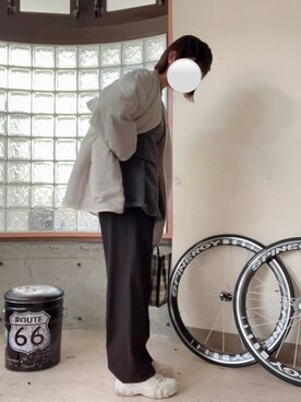 「mystic（ミスティック）の【SETアイテム】ビスチェ付ニット（ニット/セーター、グレー系）」を使った、happyclosetさん（レディース・162cm）の冬コーディネート