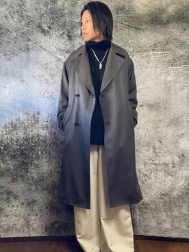 「アイテム（スラックス）」を使った、suguruさん（メンズ・180cm・30代）の冬コーディネート