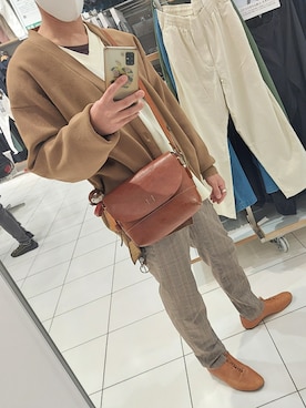 「アイテム（バレエシューズ）」を使った、xiさん（メンズ・171cm）の冬コーディネート