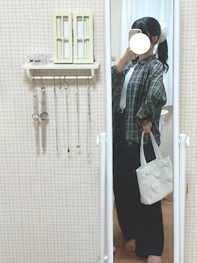 「アイテム（ハンドバッグ）」を使った、ちゃくまさん（レディース・145cm）の秋コーディネート