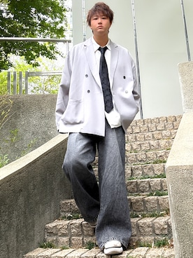 「アイテム（フォーマルスーツ/小物）」を使った、だぃすけさん（メンズ・170cm・30代）の秋コーディネート