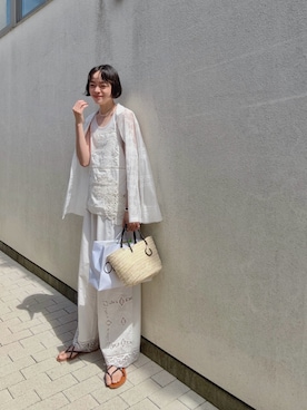 「アイテム（その他アンダーウェア/インナー）」を使った、Kanocoさん（レディース・170cm）の夏コーディネート