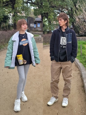 「アイテム（スウェット）」を使った、インスタ→bz178koshu48さん（レディース・160cm・40代）の春コーディネート