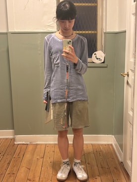 「PUMA（プーマ）のアイテム（スニーカー、ホワイト系）」を使った、りんりんさん（レディース・162cm）の冬コーディネート