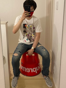「Supreme （シュプリーム）のアイテム（インテリア）」を使った、weartacktさん（メンズ・177cm）の夏コーディネート