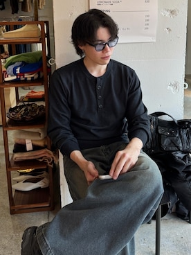 「アイテム（パンツ）」を使った、Kanjiさん（メンズ・179cm）の春コーディネート