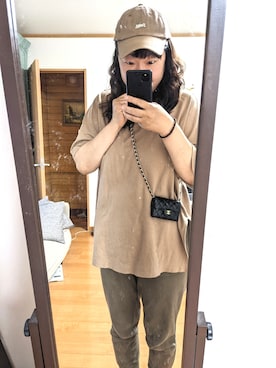 「Dickies（ディッキーズ）のアイテム（キャップ）」を使った、sachii0525さん（レディース・173cm）の春コーディネート