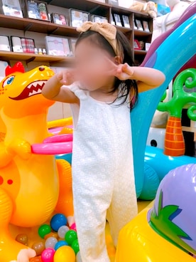 「アイテム（ヘアアクセサリー）」を使った、 ⌣̈⃝  ame ⌣̈⃝  さん（キッズ・80cm）の夏コーディネート