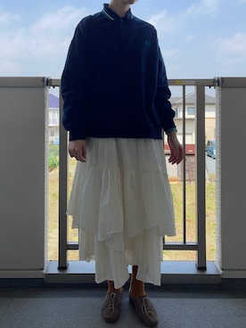 「アイテム（スカート）」を使った、mi-nさん（レディース・175cm）の春コーディネート