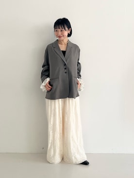 「KBF（ケイビーエフ）のアイテム（パンプス）」を使った、asanoさん（レディース・157cm）の冬コーディネート