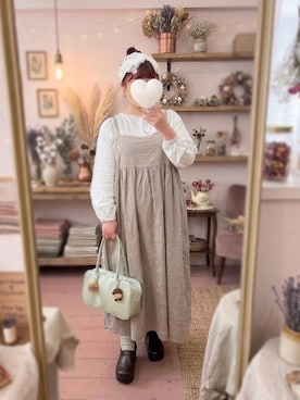 「ナチュラルガーリー」｜778minnieさん（レディース・155cm）の春コーディネート