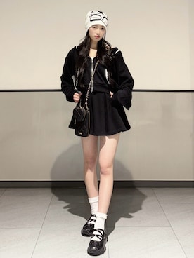 「アイテム（バッグ）」を使った、彩さん（レディース・155cm）の春コーディネート