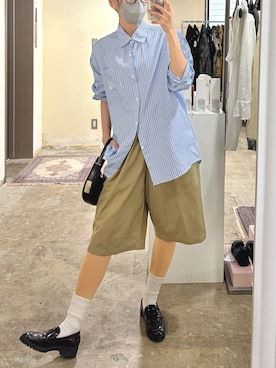 「Dickies（ディッキーズ）のアイテム（チノパンツ）」を使った、tani《骨格ナチュラル》さん（レディース・162cm）の春コーディネート