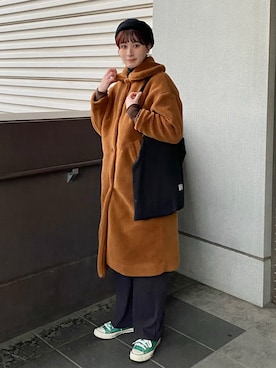 「アイテム（ママ＆ベビー）」を使った、ハヤシ　アンナさん（レディース・171cm）の冬コーディネート