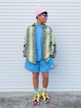 「NIKE（ナイキ）のアイテム（パンツ）」を使った、sui_mmyさん（キッズ・155cm）の秋コーディネート