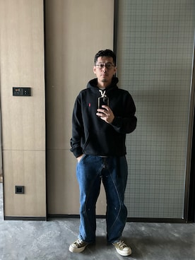 「アイテム（シューズ）」を使った、tsungpinlinさん（メンズ・165cm）の秋コーディネート