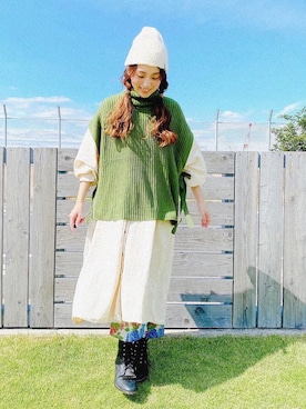 「チャイハネ（チャイハネ）のアイテム」を使った、チャイハネSTAFF  amiさん（レディース・164cm）の秋コーディネート