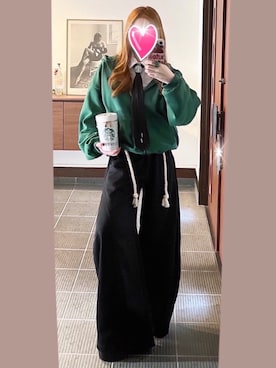 「チェッカーフラッグ」｜致し方なく課金さん（レディース・157cm）の春コーディネート