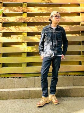 「JOURNAL STANDARD（ジャーナルスタンダード）のアイテム（Tシャツ/カットソー）」を使った、𝓡𝓨𝓞𝓣𝓐さん（メンズ・165cm・40代）の夏コーディネート