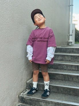 「バイカーショーツ」｜utaさん（キッズ・110cm）の春コーディネート