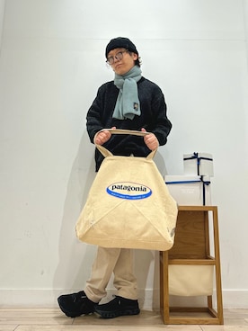 「URBAN RESEARCH DOORS（アーバンリサーチドアーズ）のアイテム（マフラー）」を使った、パックマン《そして伝説へ》さん（メンズ・170cm）の秋コーディネート