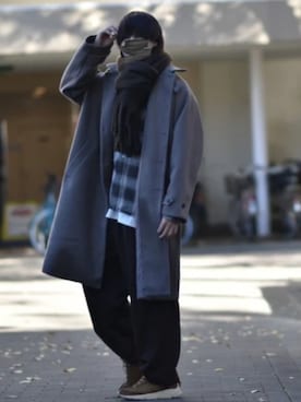 「ASTRONOMY（アストロノミー）のアイテム（ジャケット/アウター）」を使った、来夢⠀さん（メンズ・178cm）の冬コーディネート