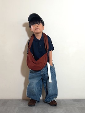 「アイテム（ショルダーバッグ）」を使った、YU⭐︎さん（キッズ・100cm）の夏コーディネート