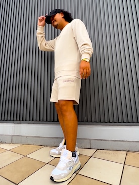 「アイテム（スウェット）」を使った、hiroさん（メンズ・175cm）の秋コーディネート