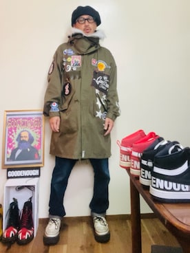 「アイテム（その他シューズ）」を使った、GOODMAN®️さん（メンズ・168cm・50代）の秋コーディネート