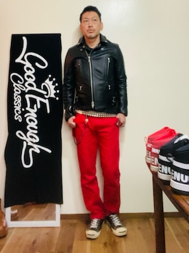「666（シックスシックスシックス）のアイテム」を使った、GOODMAN®️さん（メンズ・168cm）の冬コーディネート