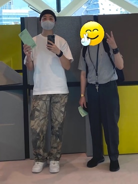 「アイテム（スマホケース/カバー）」を使った、Hirokazu Taninoさん（メンズ・180cm）の夏コーディネート