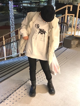 「アイテム（その他アウター）」を使った、kankitsu🍊さん（キッズ・144cm）の冬コーディネート