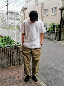 「アイテム（Tシャツ/カットソー）」を使った、Tt1006さん（メンズ・190cm・40代）の夏コーディネート