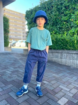 「アイテム（ラッピングキット）」を使った、YUKI☆さん（キッズ・120cm）の秋コーディネート