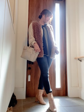 「classicalelf（クラシカルエルフ）のアイテム」を使った、ANNAさん（レディース・166cm）の秋コーディネート