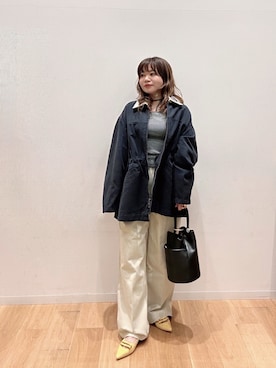 「URBAN RESEARCH（アーバンリサーチ）のドロストカバーオール（カバーオール、ピンク系）」を使った、umechiさん（レディース・150cm）の春コーディネート
