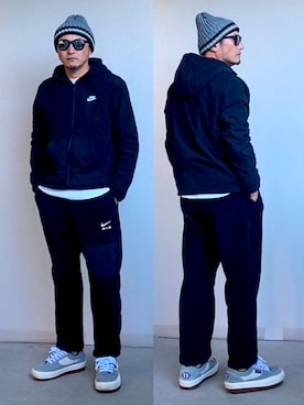 「NIKE（ナイキ）のアイテム（トップス）」を使った、Kさんさん（メンズ・173cm）の冬コーディネート