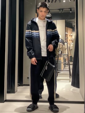 「アイテム（スウェットパンツ）」を使った、AOさん（メンズ・171cm・20代）の春コーディネート