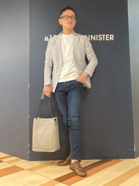 「5351 POUR LES HOMMES（ゴーサンゴーイチプールオム）のアイテム（セットアップ）」を使った、nobgさん（メンズ・171cm）の春コーディネート