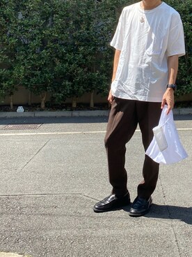 「ASTRONOMY（アストロノミー）のアイテム（パンツ）」を使った、Takaさん（メンズ・171cm）の夏コーディネート