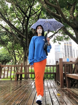 「アイテム（スカート）」を使った、121さん（レディース・162cm）の秋コーディネート