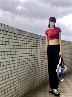 「アイテム（スカート）」を使った、121さん（レディース・162cm）の秋コーディネート