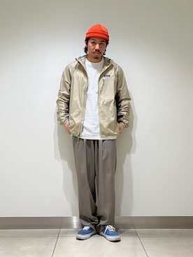 「アイテム（ジャケット/アウター）」を使った、DAIKI TAKEYAさん（メンズ・165cm・30代）の春コーディネート