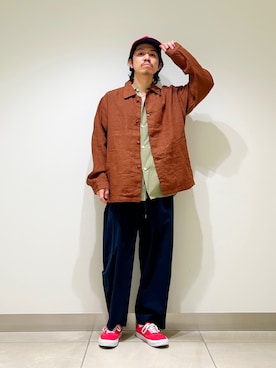「アイテム（その他アウター）」を使った、DAIKI TAKEYAさん（メンズ・165cm・30代）の春コーディネート