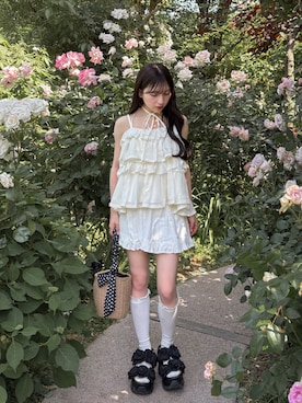 「低身長コーデ」｜amiさん（レディース・148cm）の春コーディネート