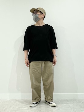 「アイテム（帽子）」を使った、3ckechinさん（メンズ・159cm）の春コーディネート