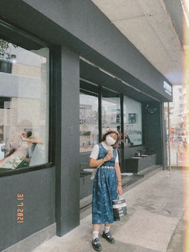 「BEAMS（ビームス）のアイテム（その他）」を使った、ALOHAさん（レディース・158cm）の夏コーディネート