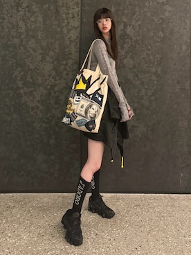 「VIOLETTA（ヴィオレッタ）のアイテム」を使った、나 츠さん（レディース・164cm）の冬コーディネート